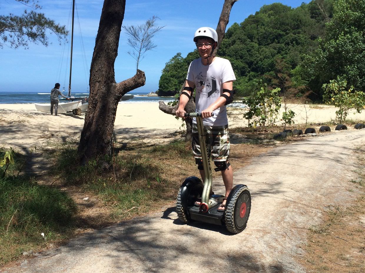 Paul on a segway