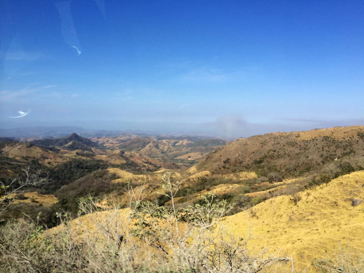 Phone shot from moving vehicle, but this shows the dry and arid environment. It’s so close to the cloud forests, but so very different.