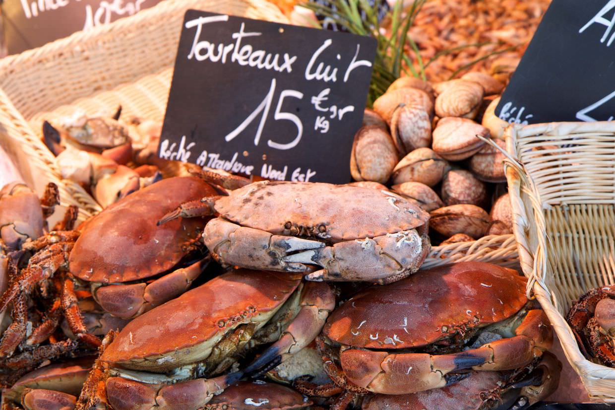 Crabs for sale at the market