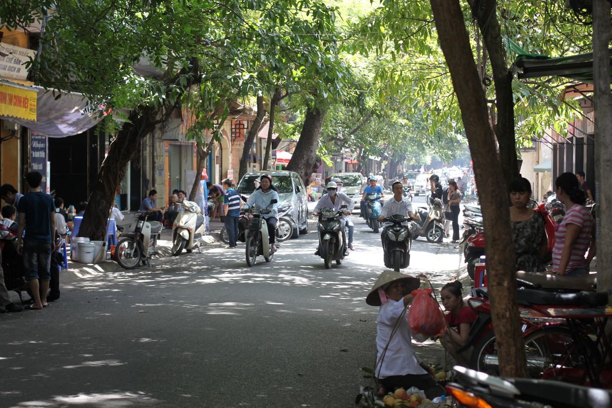 A typical old Hanoi street