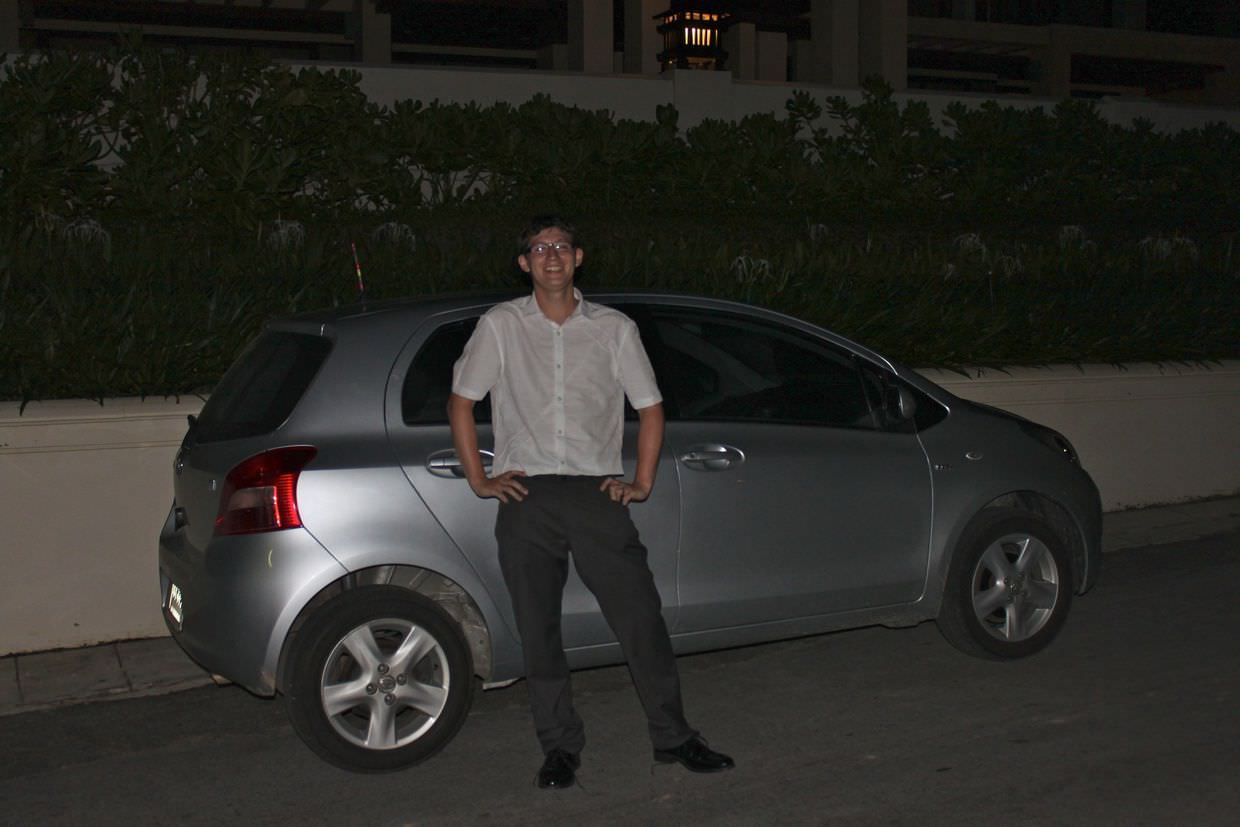 Paul and our Toyota Yaris
