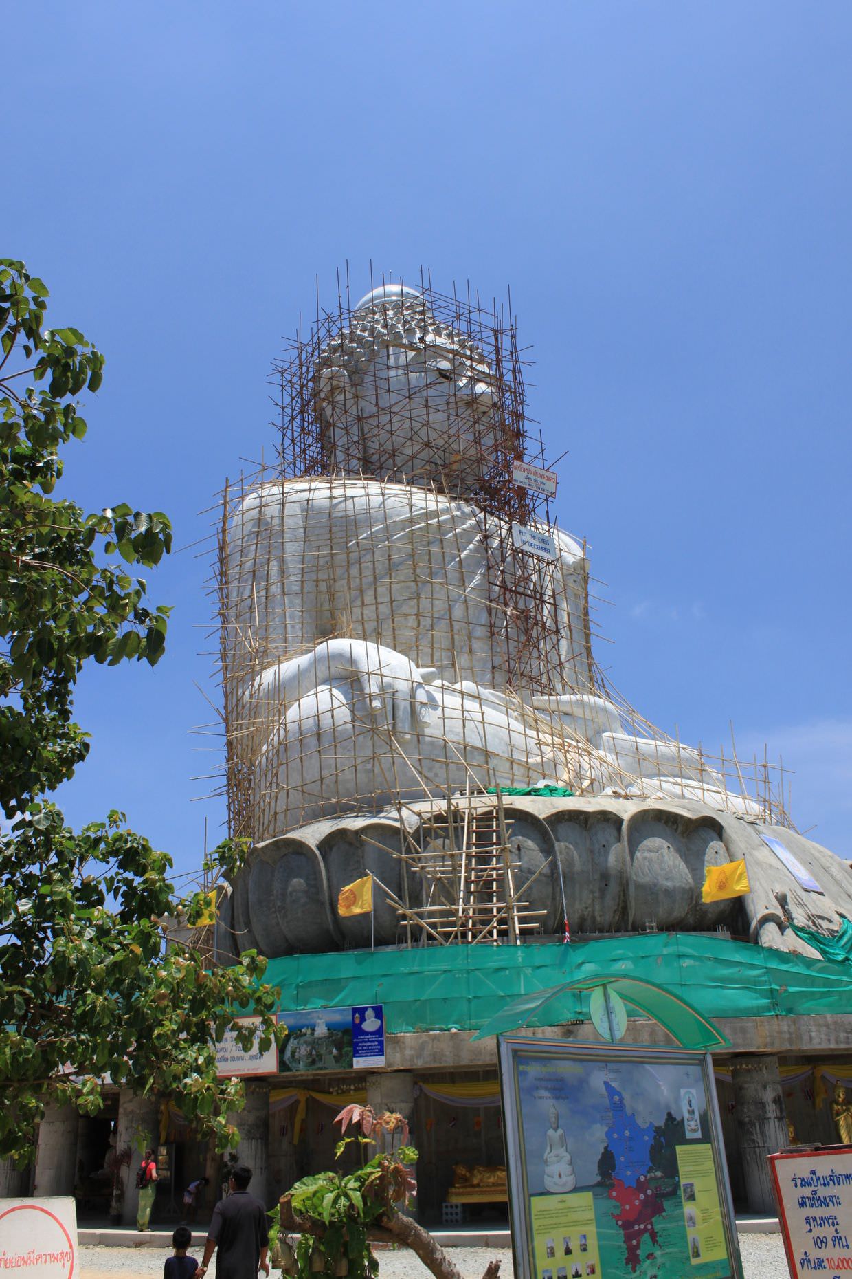 Big Buddha, under construction