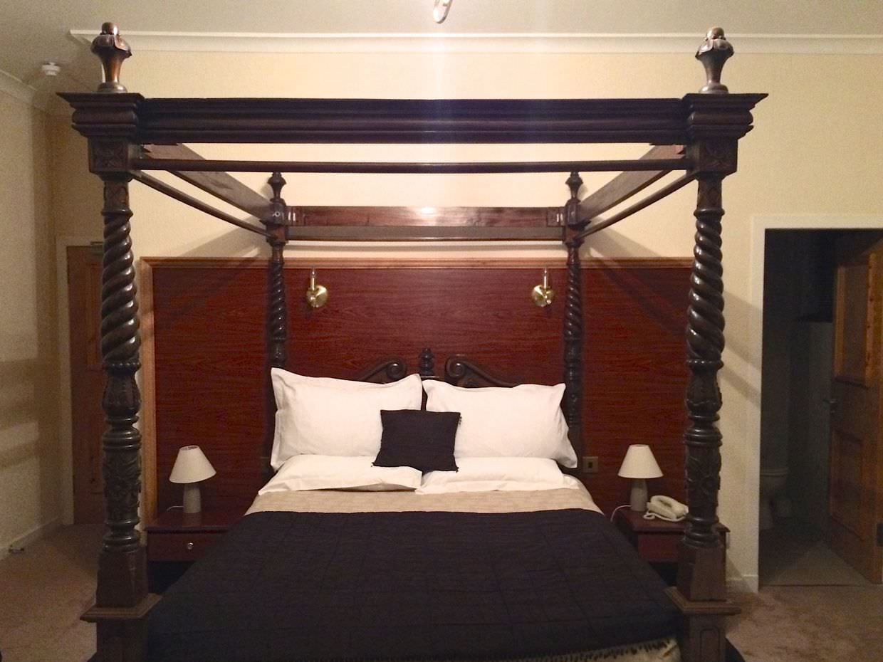 Four poster bed at The Royal Hotel