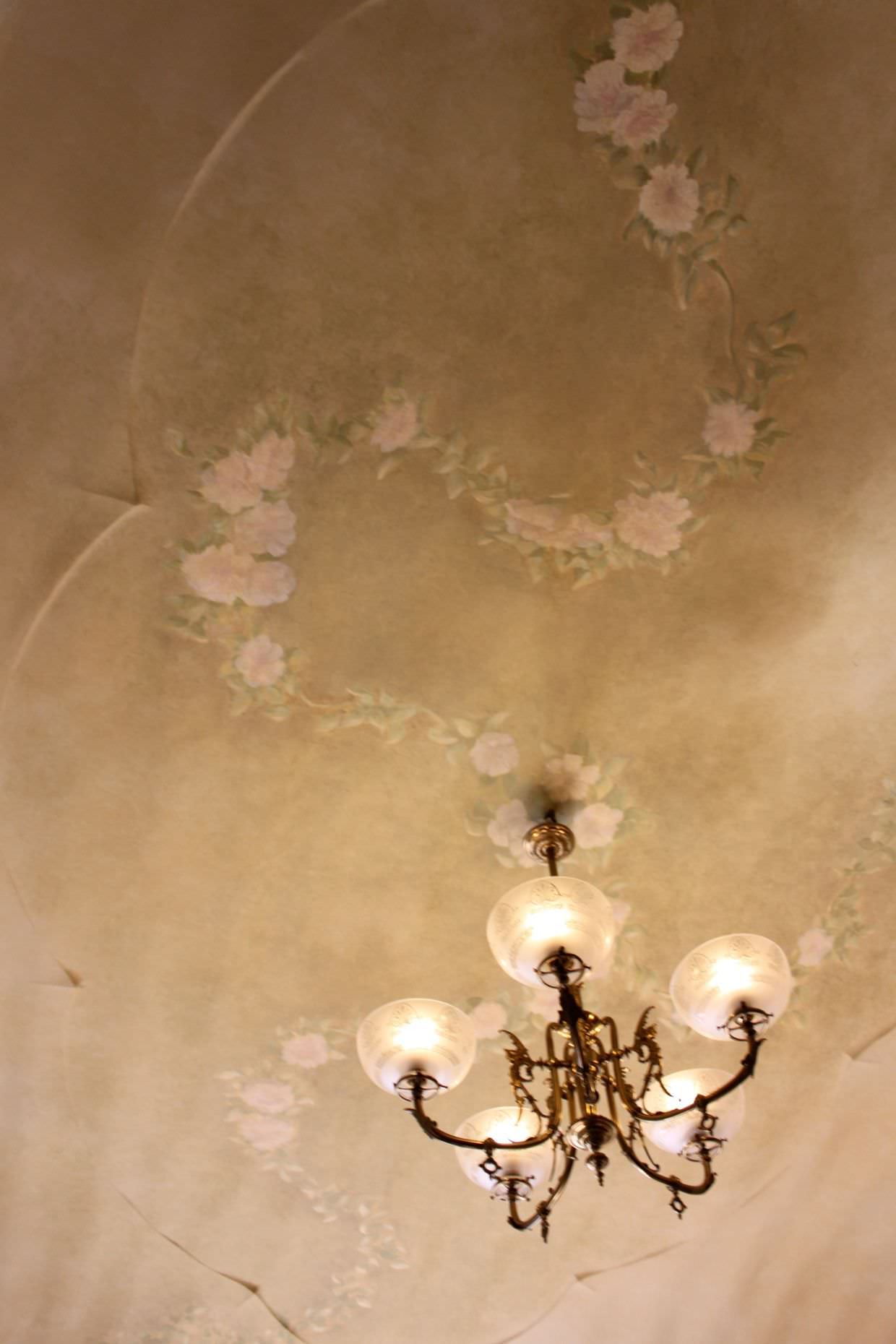 Ceiling detail in classic 1920s apartment