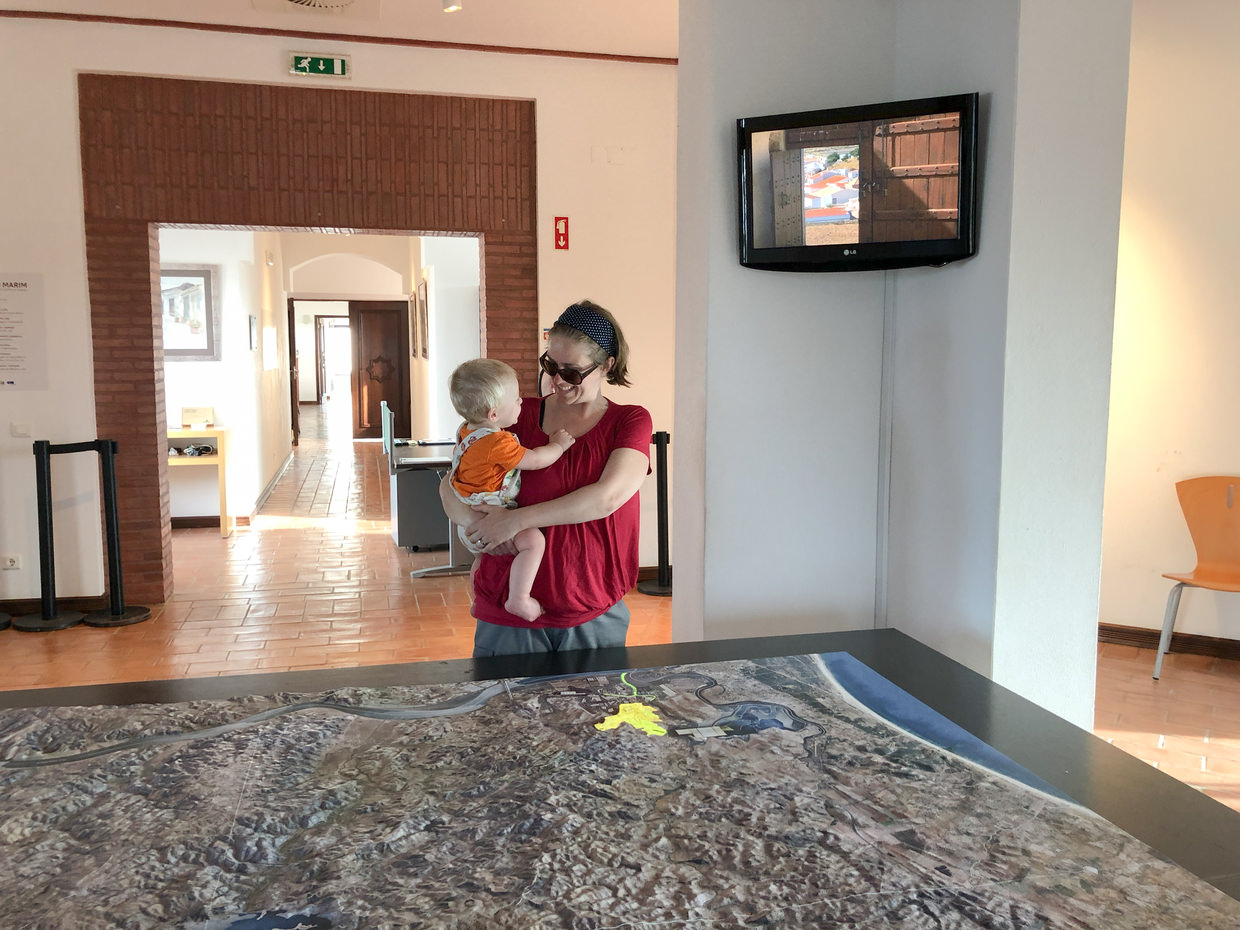 Samantha and Conway at the visitor centre