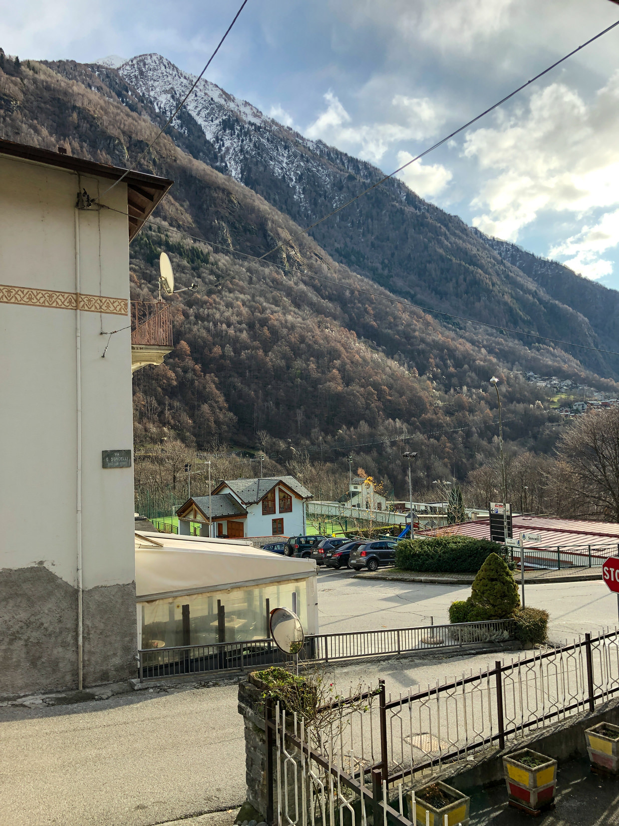 View from the entrance of B&B Bernina