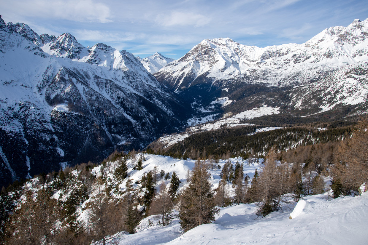 A view from Valmalenco Ski Resort